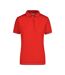 Polo Femme Rouge Blanc James And Nicholson-1