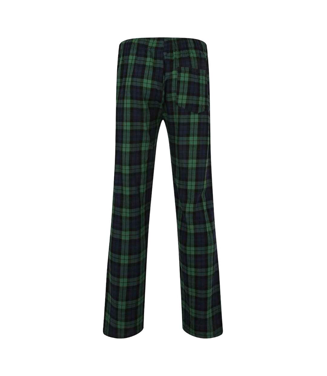 Mens tartan lounge pants navy/green SF-2