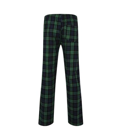 Mens tartan lounge pants navy/green SF