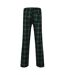 Mens tartan lounge pants navy/green SF