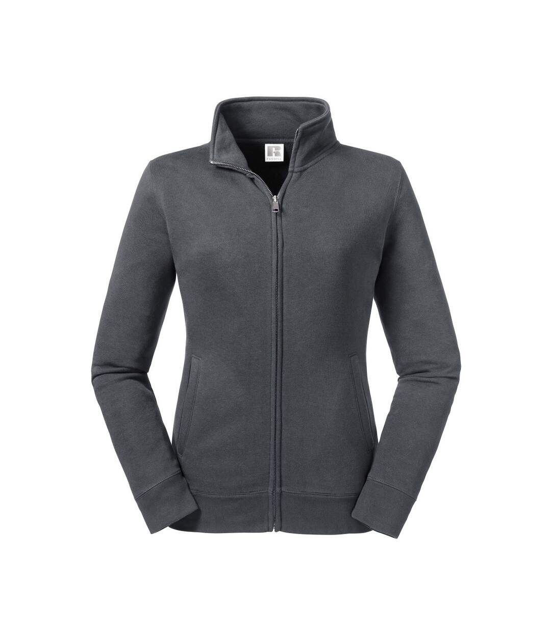 Russell Womens/Ladies Authentic Sweat Jacket (Convoy Grey) - UTBC4656-1