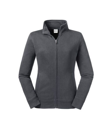 Russell Womens/Ladies Authentic Sweat Jacket (Convoy Gray)
