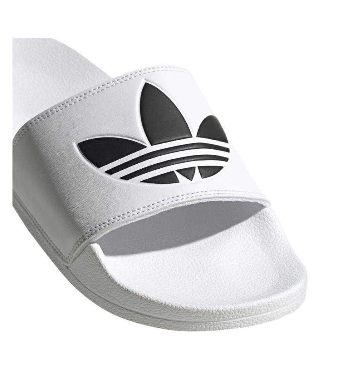 Mens Adilette Lite Trefoil Slide White Adidas-4