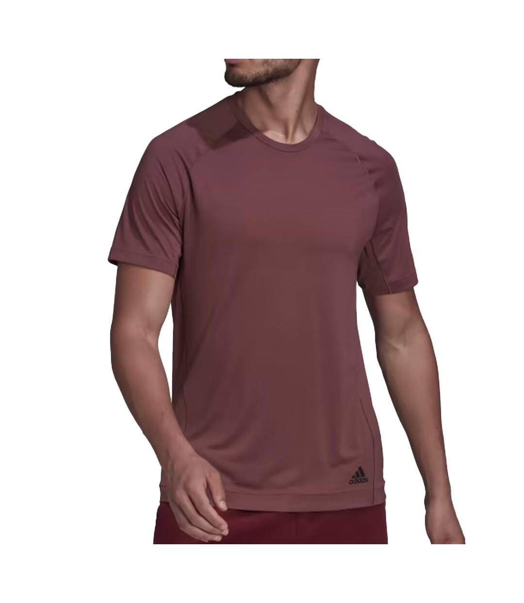 T-shirt Bordeaux Homme Adidas M Yoga Tee - M