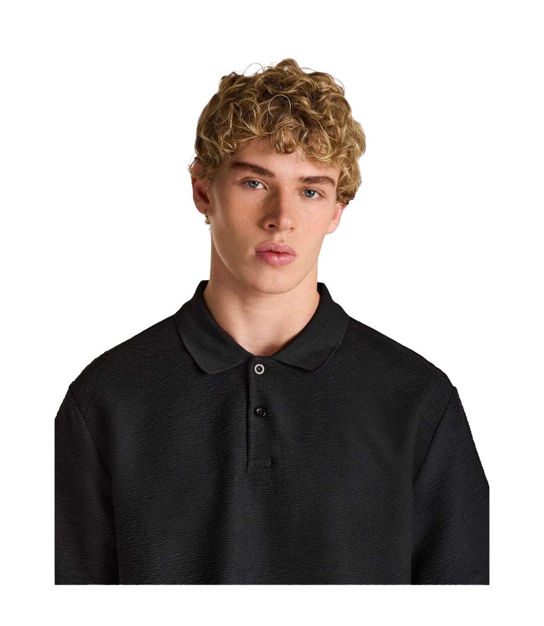 Polo Homme Noir Prevu-4