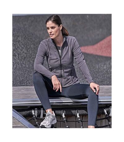 Womens/ladies Active Fleece Jacket Dark Grey Tee Jays