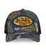 Casquette trucker filet effet denim patch brodé Cafe dust Vondutch-2