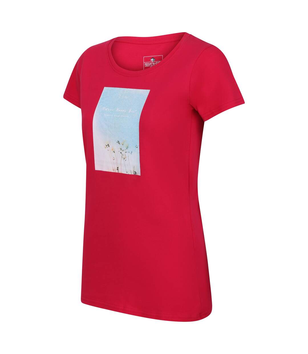 T-shirt breezed femme rose fluo Regatta-3