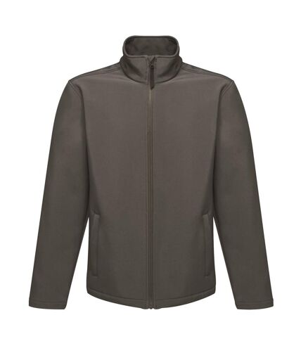 Regatta Reid Mens Softshell Wind Resistant Water Repellent Jacket (Seal Grey) - UTRG1599