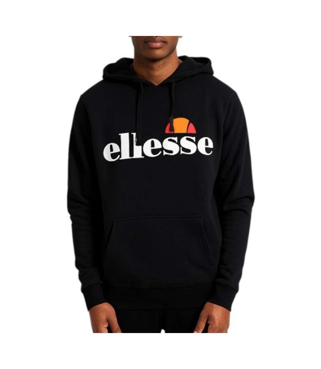 Sweat à capuche noir homme ellesse sop23652a-1