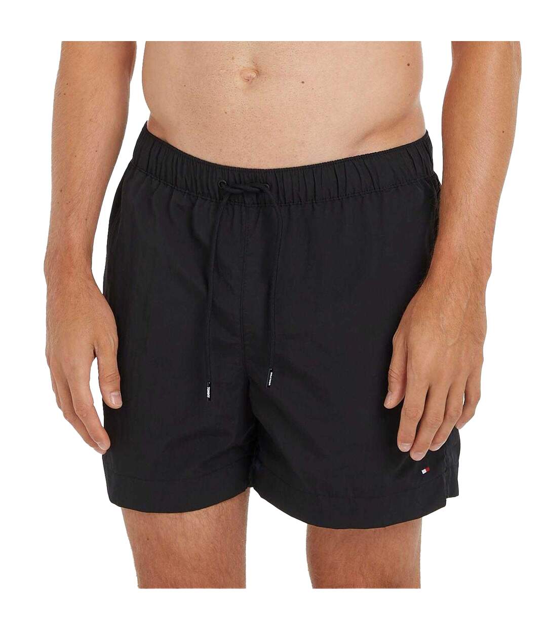Short De Bain Style Logo Essential Homme Noir Tommy Hilfiger-1