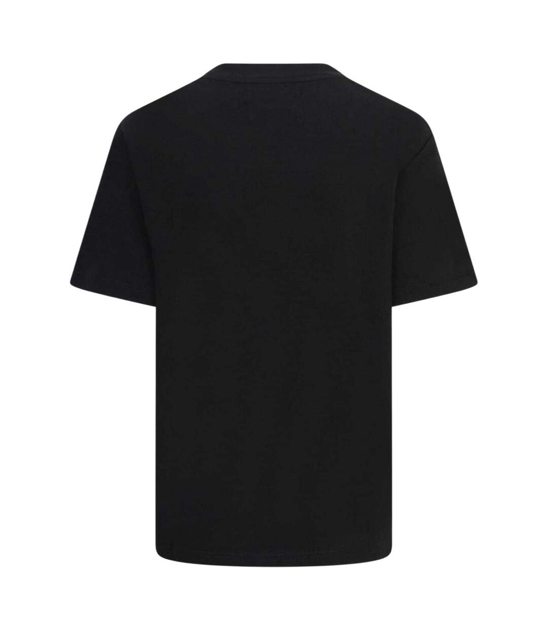 Womens/ladies Logo Oversized Boyfriend T-shirt Black Blank Essentials-2