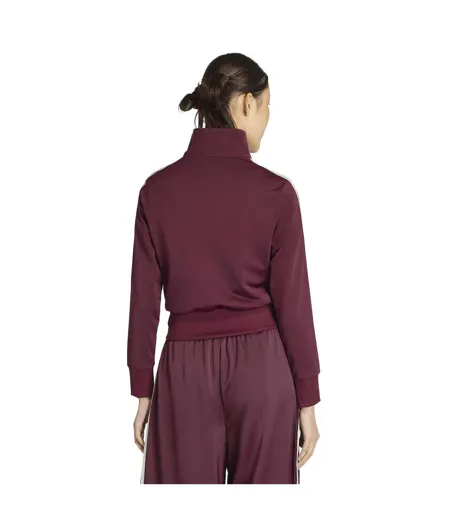 Haut De Survêtement Motif/style 3 Rayures Firebird Femme Bordeaux Foncé Adidas