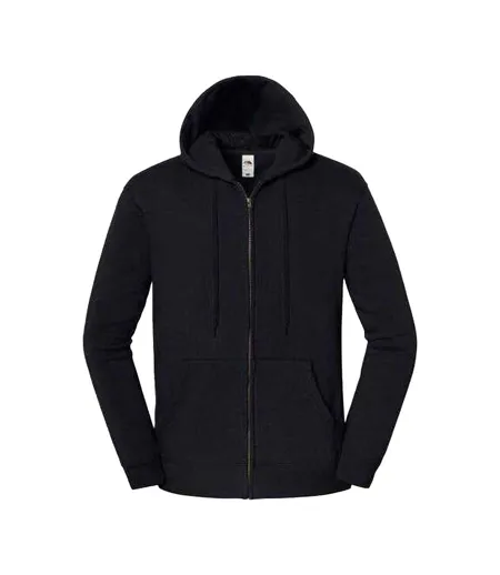 Veste Unie À Capuche Ajustable Iconic Premium Adulte Noir Fruit Of The Loom