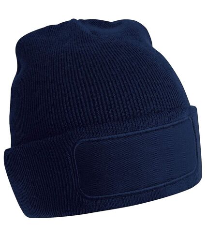 Beechfield Unisex Plain Winter Beanie Hat / Headwear (Ideal for Printing) (French Navy)