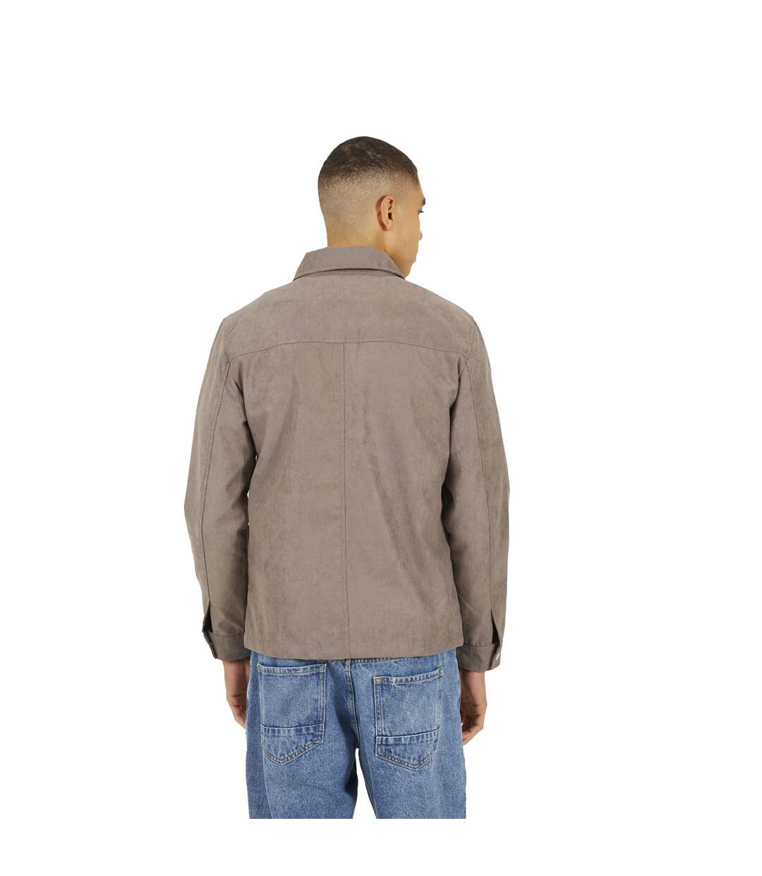 Veste-chemise Lathan Homme Taupe Brave Soul-3