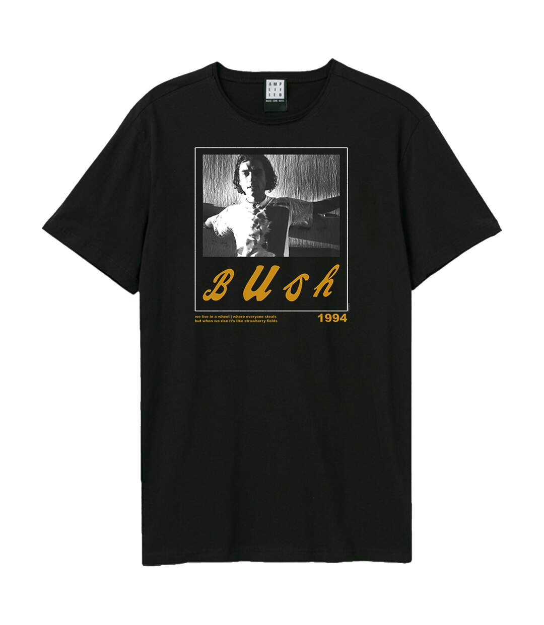 Unisex Adult 1994 Bush T-shirt Black Amplified-1