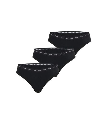 Lot de 3 strings femme uni Fila