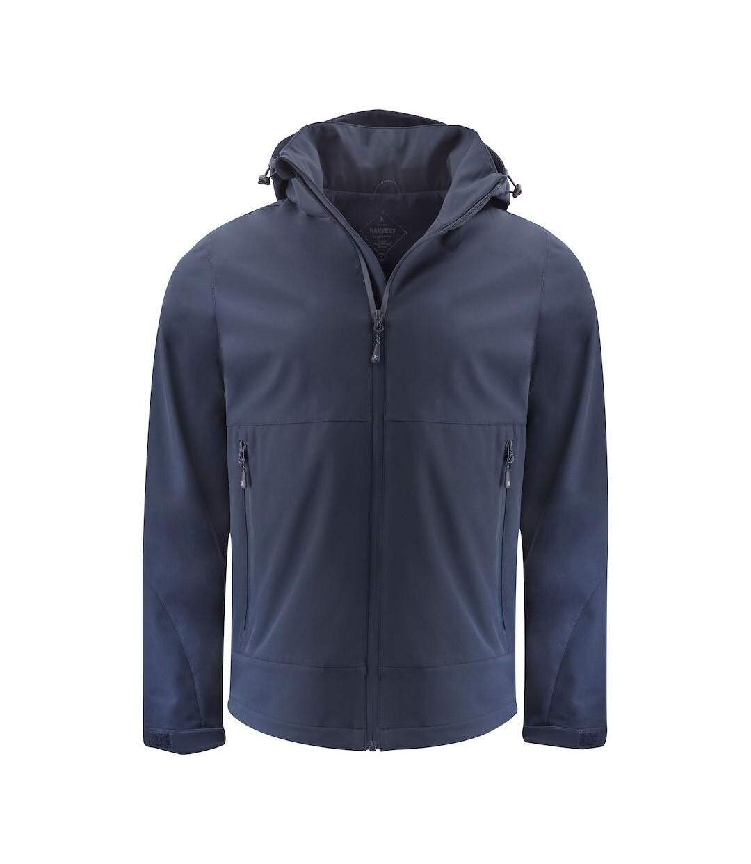 Mens Lodgetown Soft Shell Jacket Navy James Harvest-1