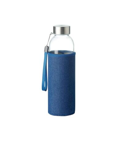 Utah denim look glass 500ml bottle one size blue MidOcean