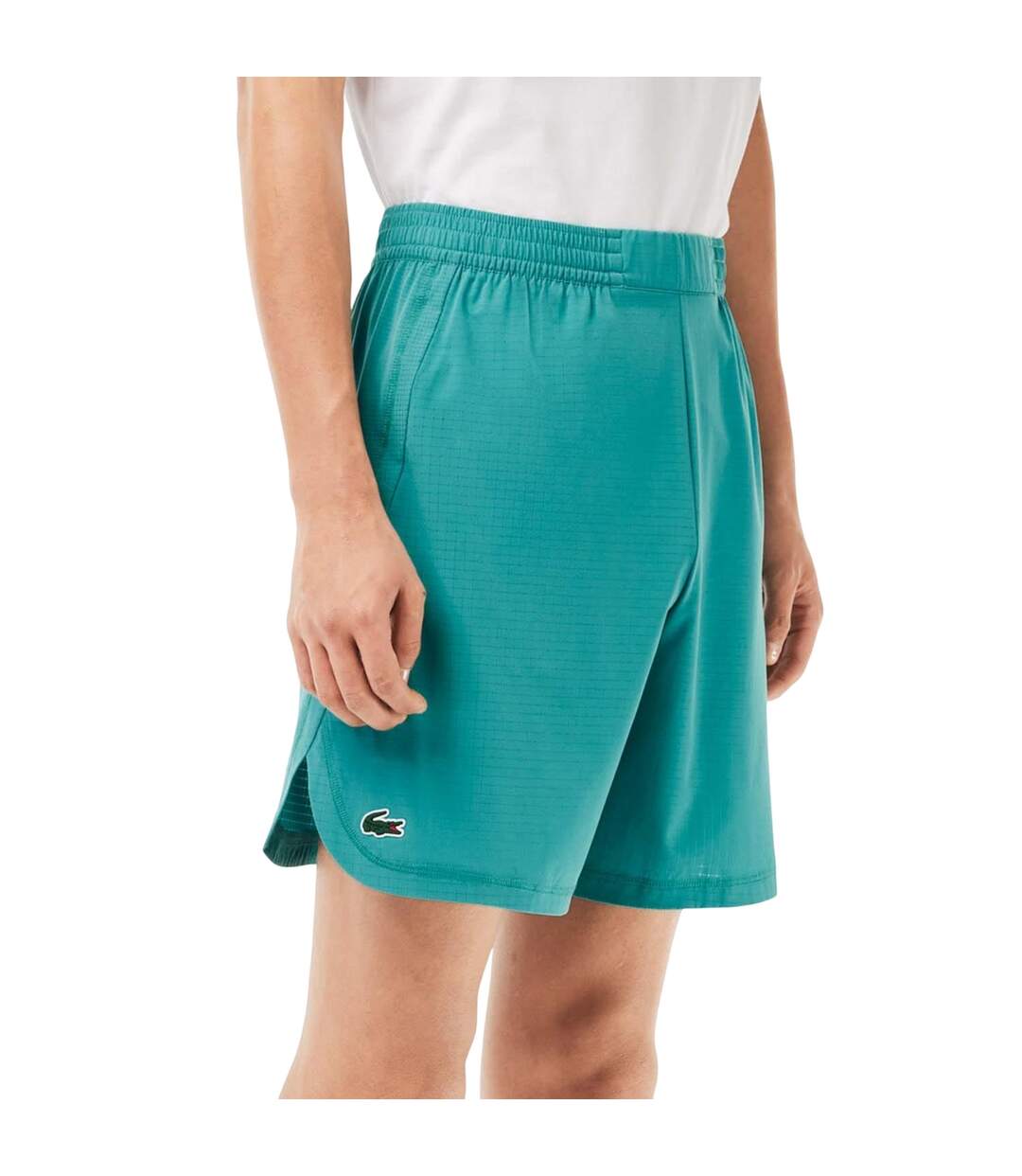 Mens Taffeta Lightweight Shorts Green Lacoste-4