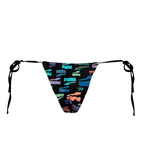 Bas De Maillot De Bain Motif/style Logo Tanga Femme Noir Puma