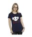 Disney Femmes/Les femmes Le Roi Lion Simba Face Champion Cotton T-Shirt (Bleu marine) - UTBI25242-2