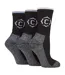 3 Pairs Ladies Heavy Duty Cushioned Hiking Socks with Reinforced Heel & Toe-1