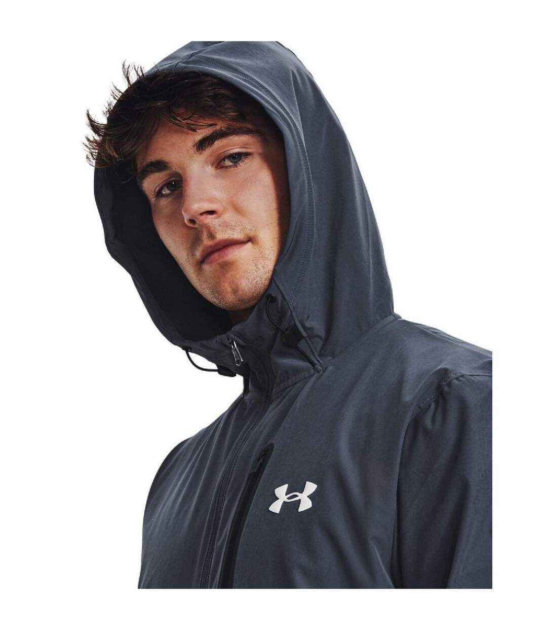 Mens Lightweight Track Jacket Grey Under Armour-4