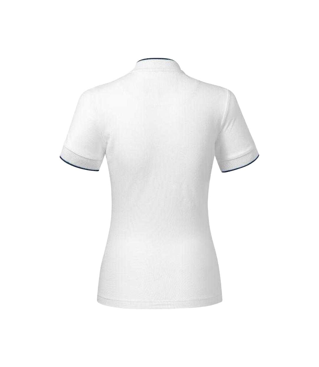 Polo Motif/style Losange Femme Blanc Malfini-2