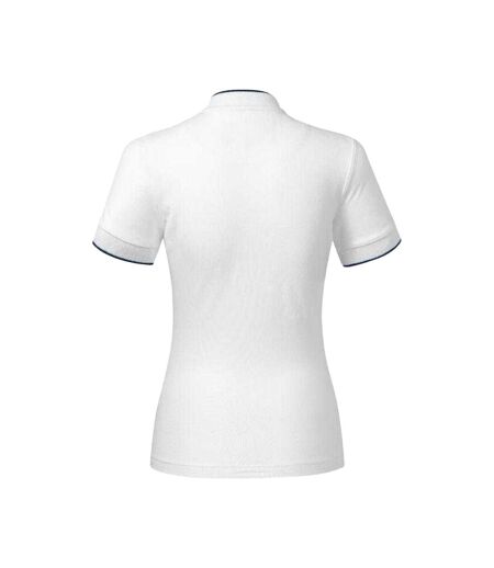 Polo Motif/style Losange Femme Blanc Malfini