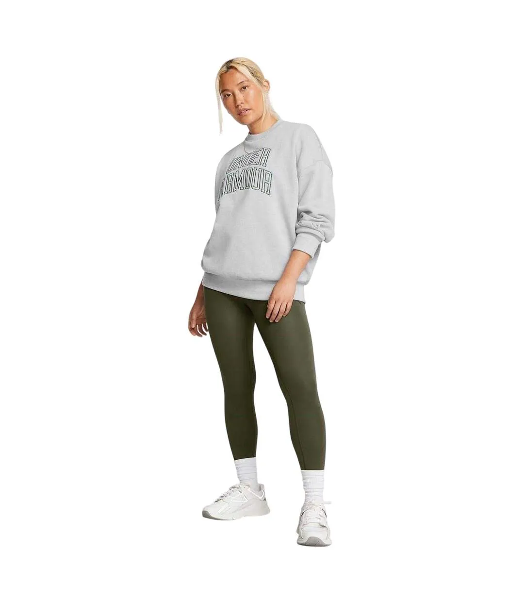 Sweat Icon Femme Gris Under Armour-4