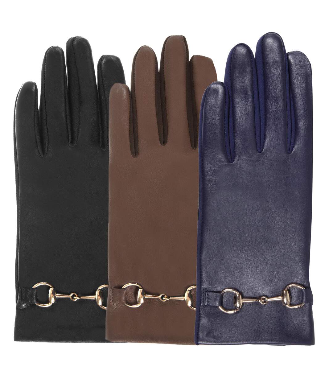 Isotoner Gants femme tactiles en cuir de mouton - doublés polyester-2