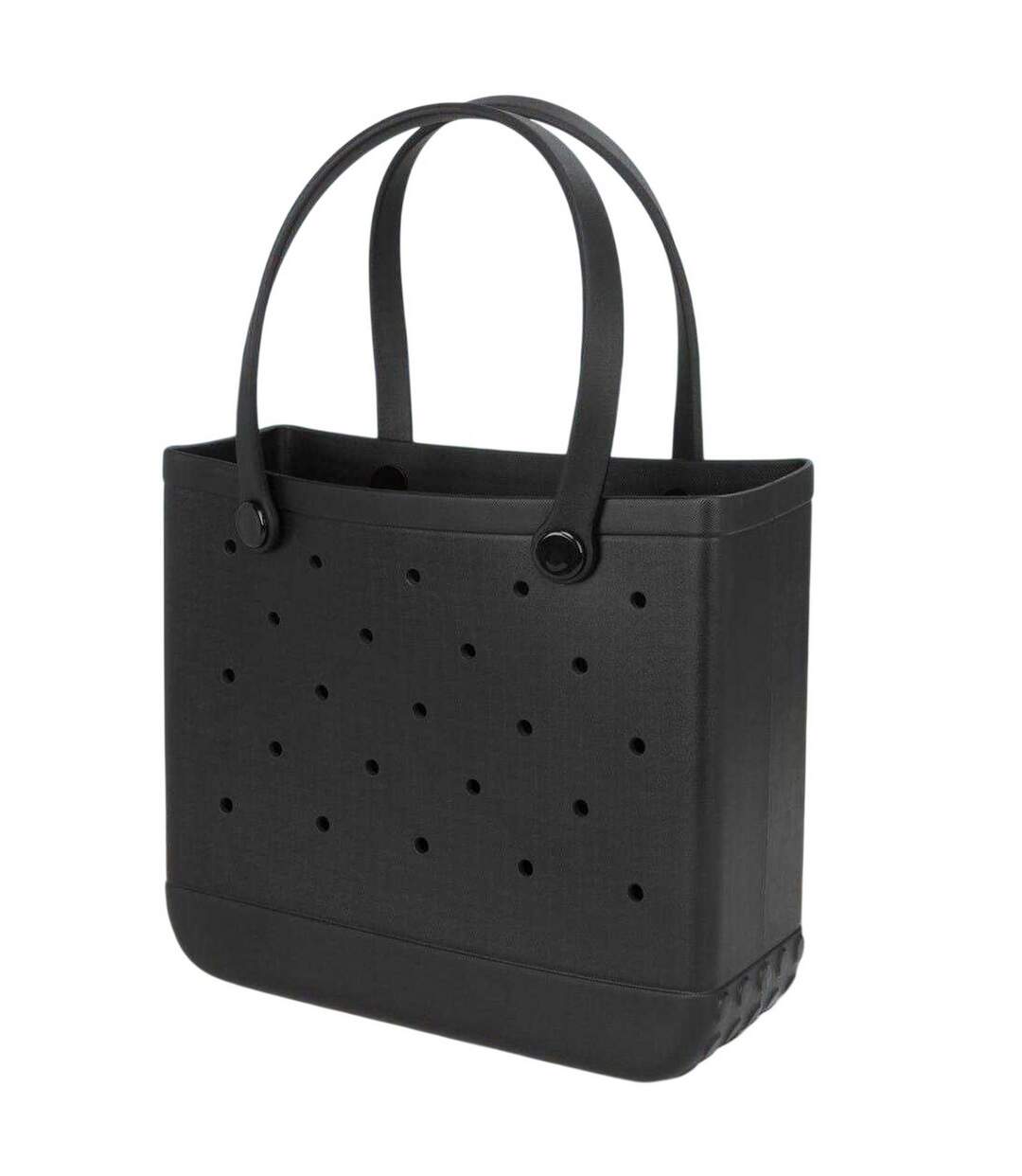 Tote Bag Plage Motif/style Perforé L Noir Miso-2