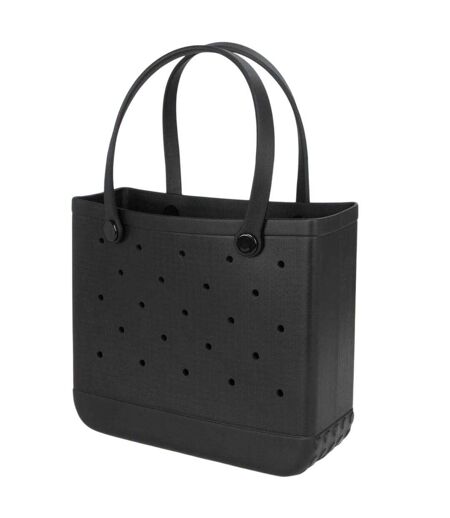 Tote Bag Plage Motif/style Perforé L Noir Miso