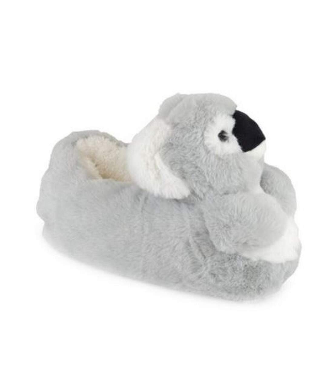 Womens/ladies koala slippers grey Generic-1