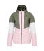 Womens/ladies Lively Padded Jacket Olivine Green Crystal Rose Dare 2B-2