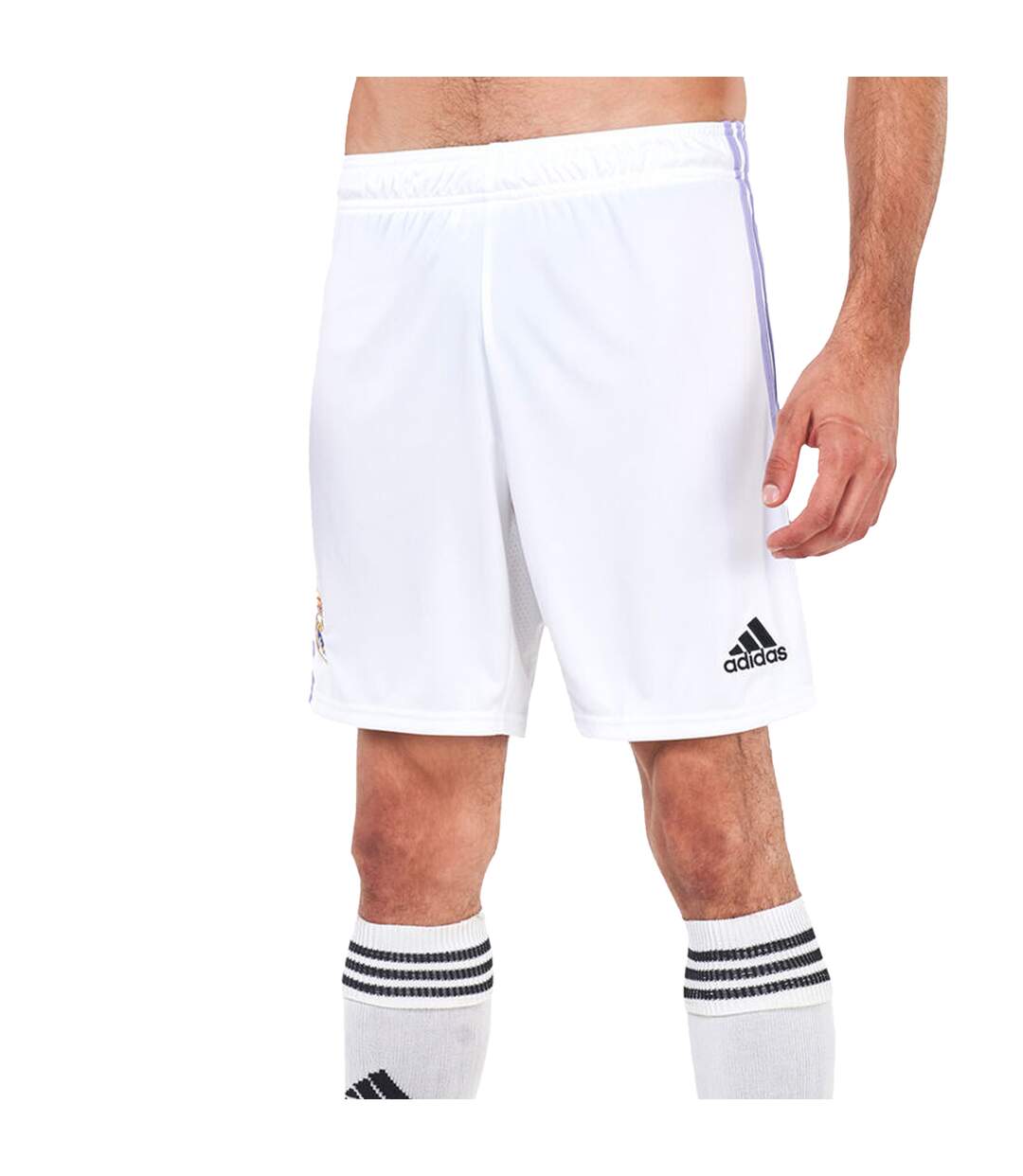 Short domicile real madrid 2022/23 homme blanc Adidas-1