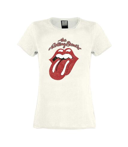 T-shirt vintage tongue femme blanc Amplified Amplified