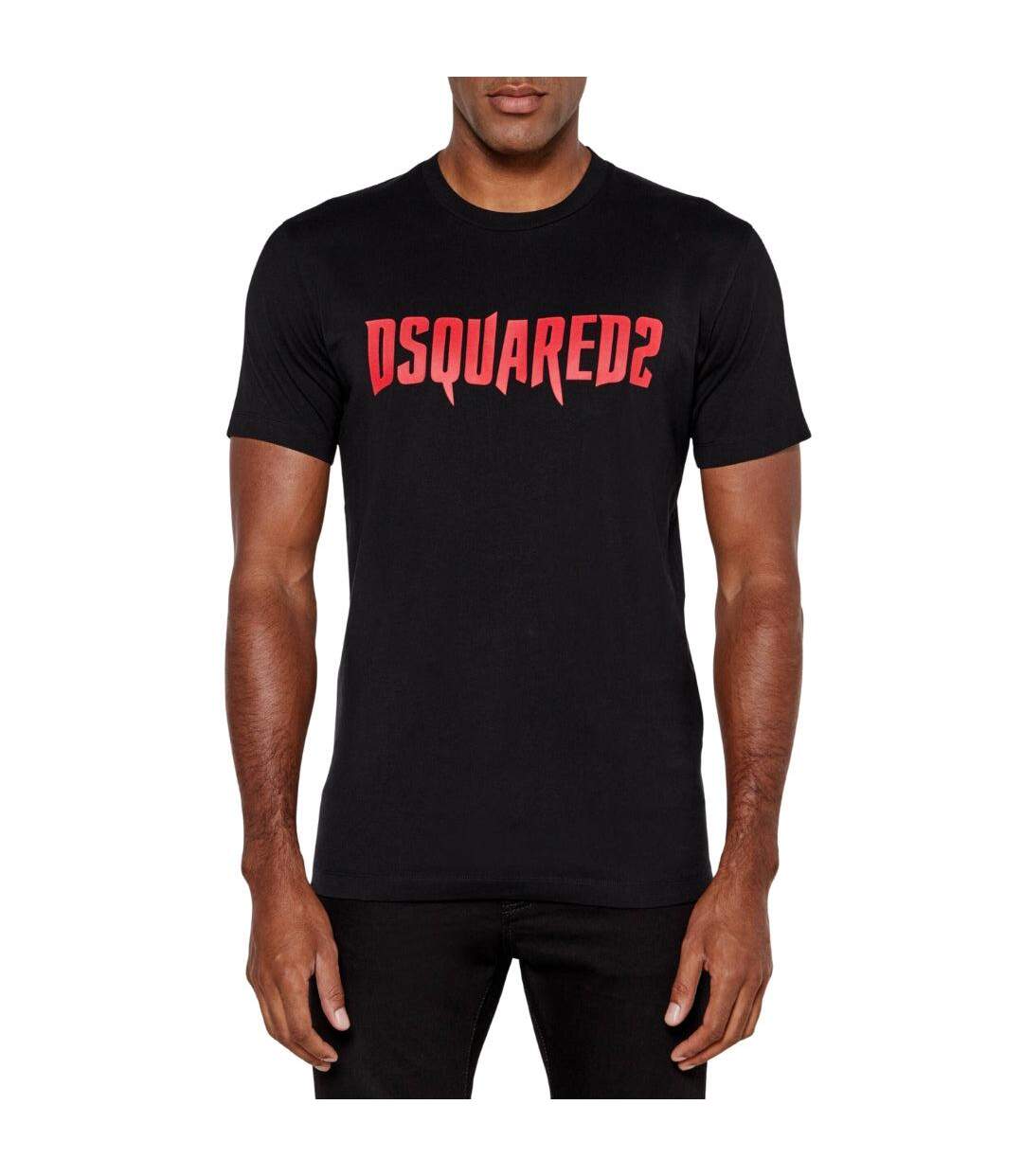 T-shirt Motif/style Horreur Homme Noir Rouge DSquared2-3