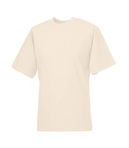 Jerzees colours mens classic short sleeve t-shirt natural Russell