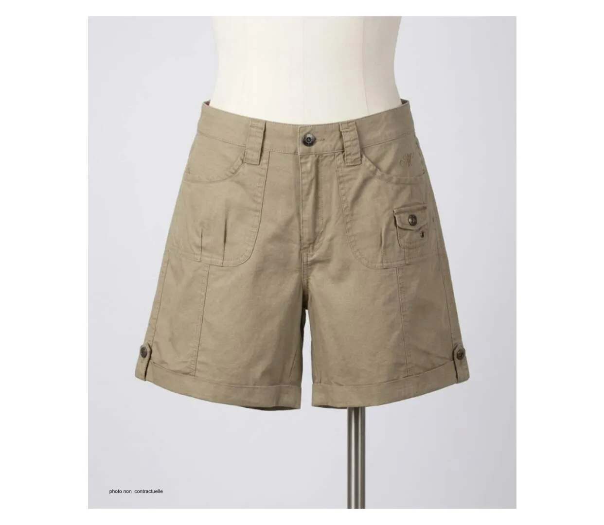 Short en coton Femme MAYFLOWER MARK2 : le confort absolu d'un basique chic-3