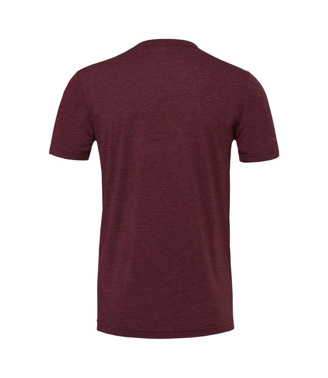 Canvas t-shirt à manches courtes homme bordeaux Bella + Canvas-2