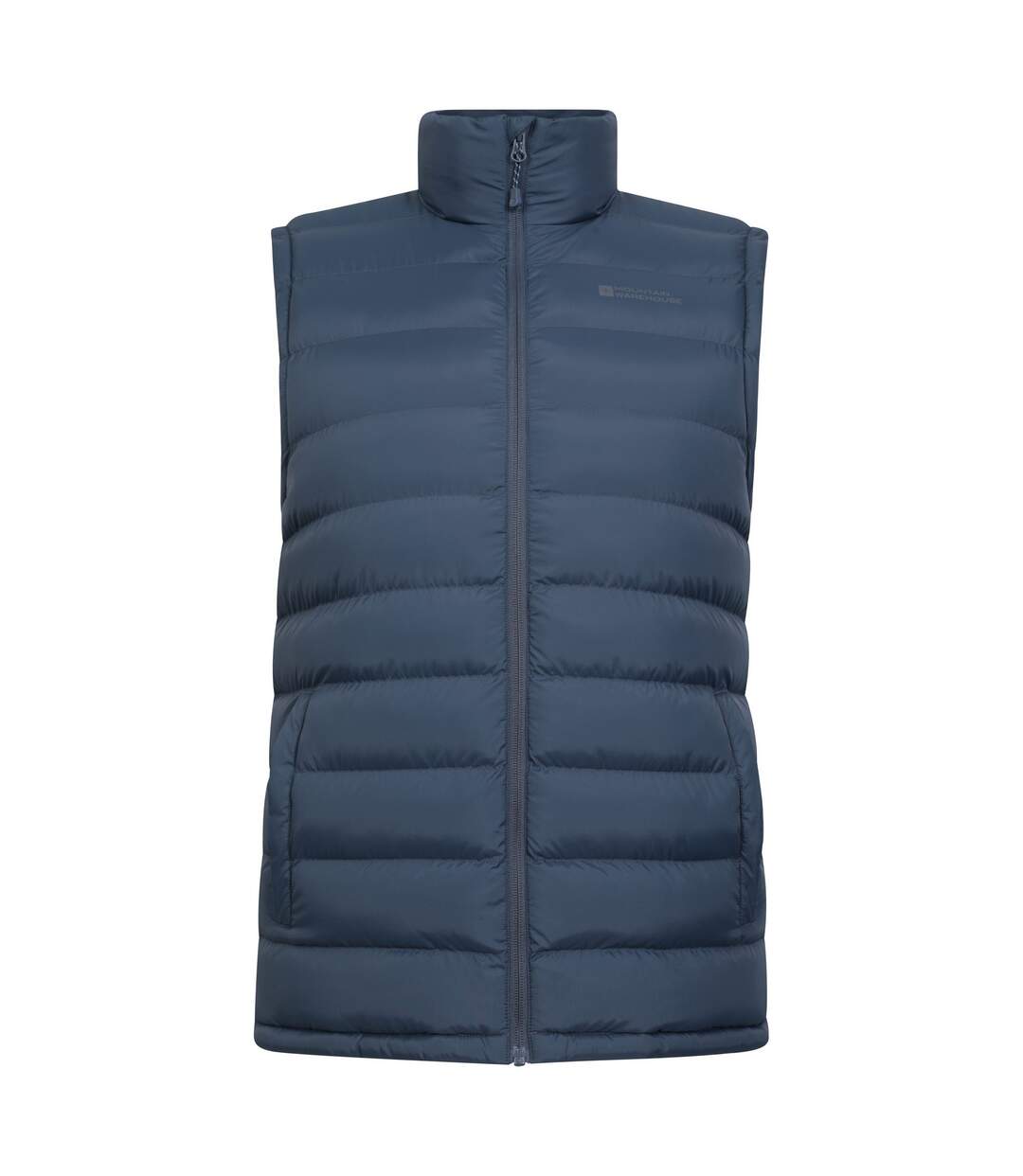 Mens seasons faux fur lined padded gilet navy Mountain Warehouse