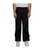 Mens Poplin Wide Trousers Black Urban Classics-1