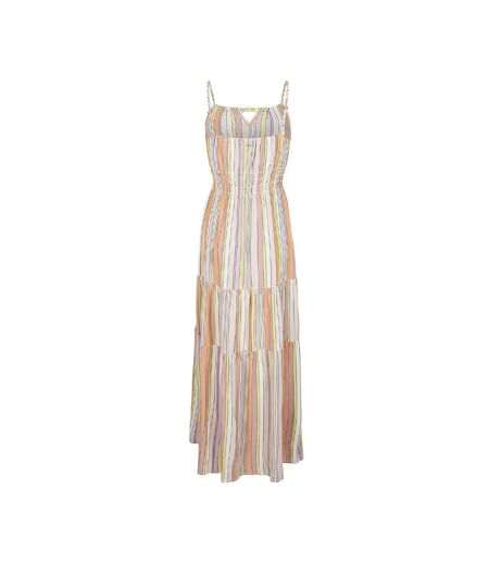 Robe longue jaune/mauve femme o'neill quorra maxi