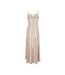 Robe longue jaune/mauve femme o'neill quorra maxi-2