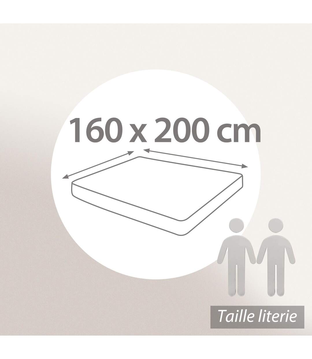 Drap housse imprimé percale de coton SANTAL Bonnet de 30 cm