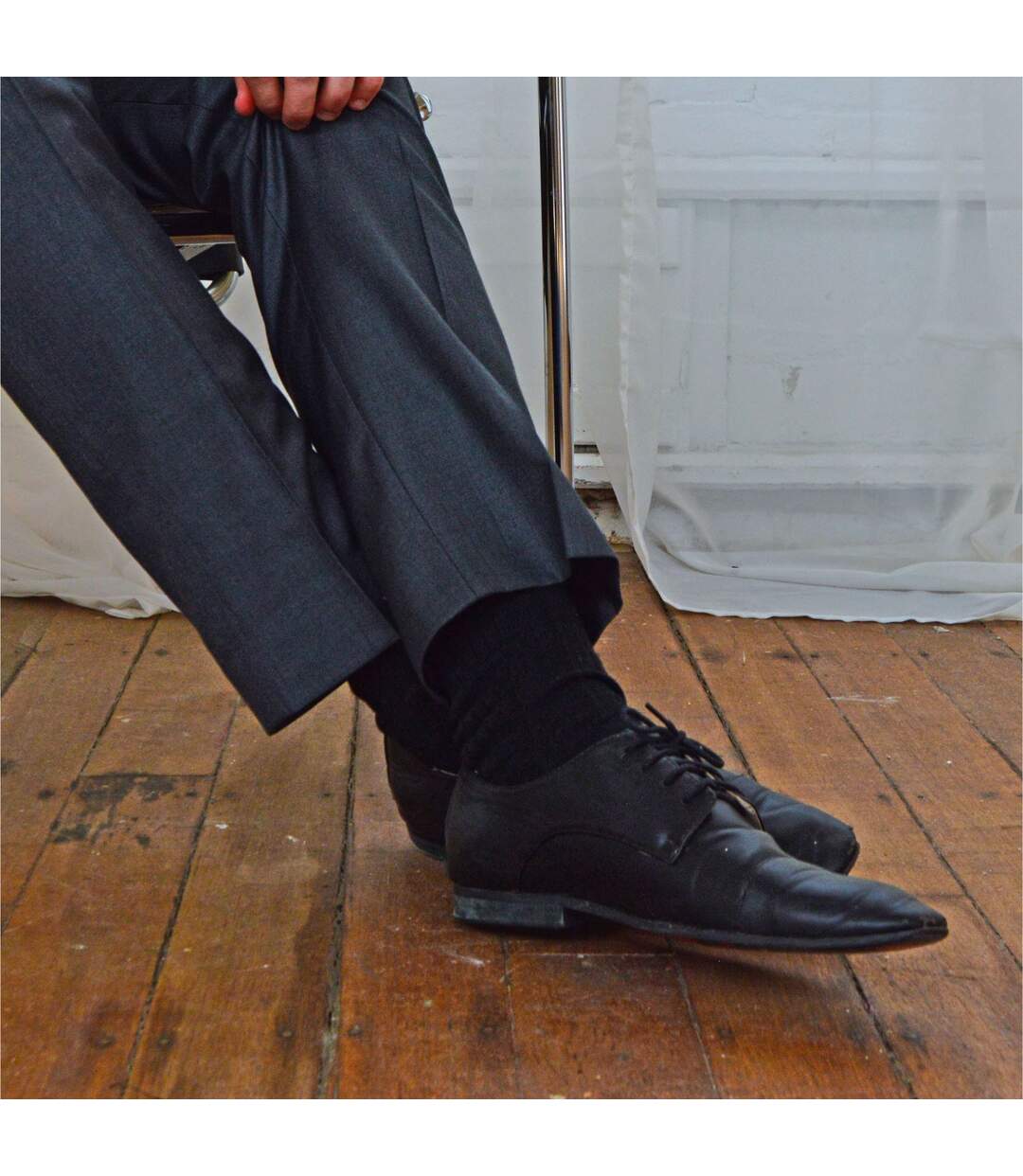 Mens Soft 100% Cotton Plain Coloured Socks-3