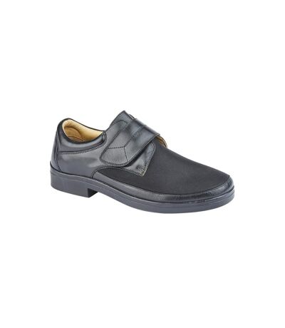 Roamers Mens Leather Shoes (Black) - UTDF2039